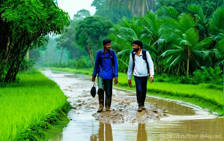 농촌관광지도사로서의 도전 과제 - Prompt 1: Navigating the Monsoon Trail with a Resilient Guide**
